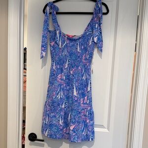 Lilly Pulitzer Blue and Pink Mini Dress